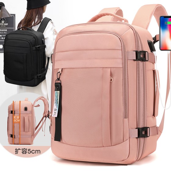 Business Travel Backpack for Men, Multi-Functional Expandable Large-Capacity Waterproof Daypack for Commute/Weekend/Flight